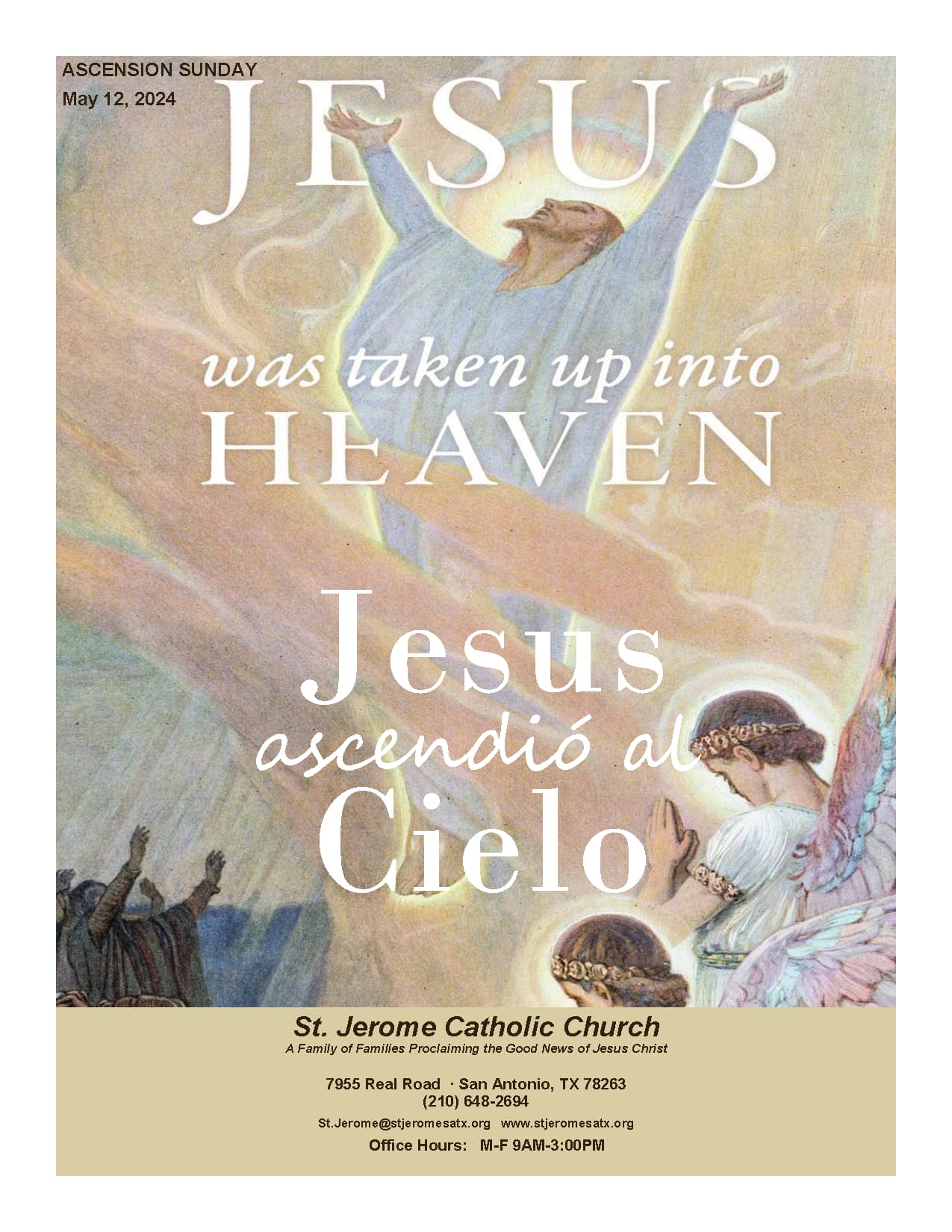 St. Jerome bulletin cover, in-house design